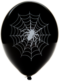 Latex Preprinted Spiders Web Balloons | 12"