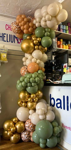 Organic Garland - Rosemary Green, Dune, Glossy Rich Gold & Desert Sands