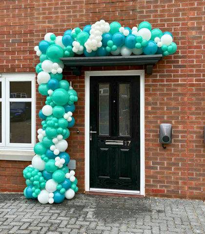 Organic Garland - Turquoise, Mint & White