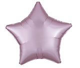 Foil Star Satin Luxe Plain Balloons | 19"