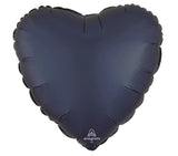 Foil Heart Satin Luxe Plain Balloons | 18"
