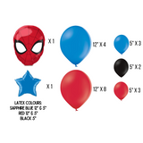 DIY Spiderman Theme Balloon Number Stack