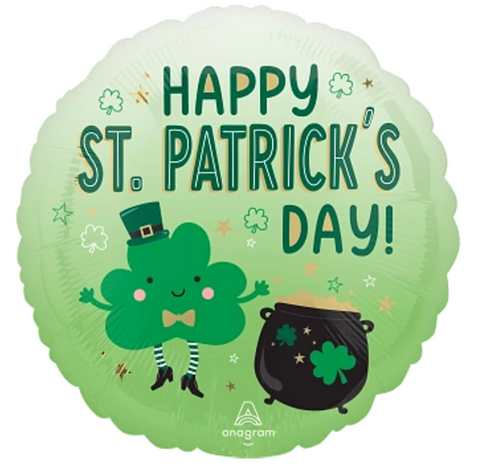 Foil Round St Patrick's Day Lucky Charms | 18"