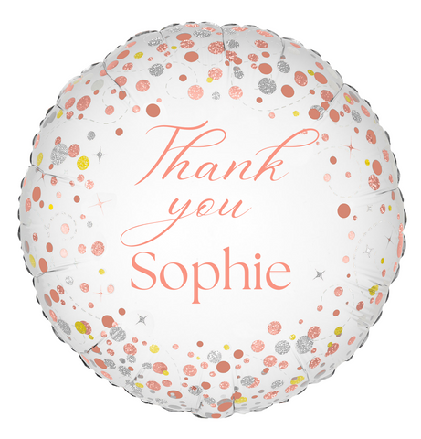 Personalised Thank You Foil | 18" | Multiple Colours Available
