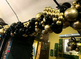 Organic Garland - Black & Glossy Gold