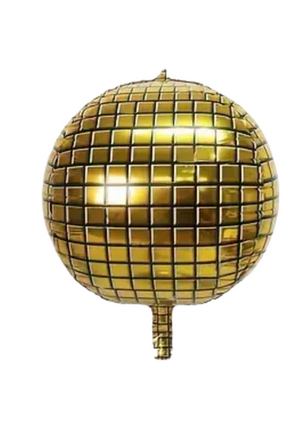 Gold Disco Ball Orbz Balloon | 15"