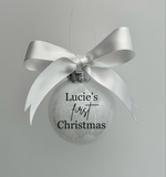 Personalised Glitter Bauble - Small | Collection