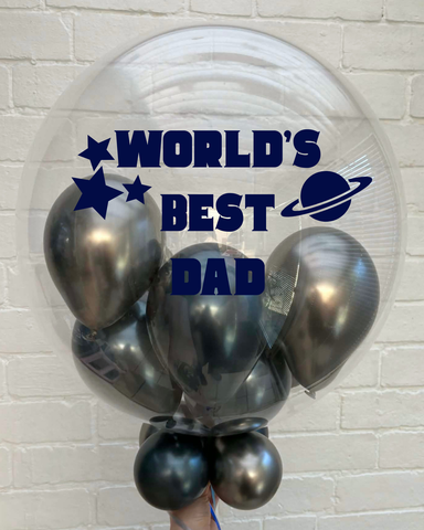 World's Best Dad Stuffed Bubble