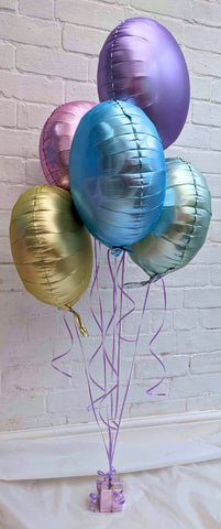 Bunch of Mixed Pastel Foil Balloons | 18" | Easter