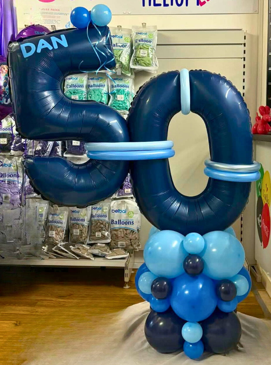 Blues Vertical Number Stack – Talking Balloons