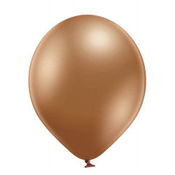 Glossy Chrome Copper Latex Balloons | Available in 5"