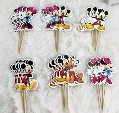 Mickey & Minnie Cupcake Toppers