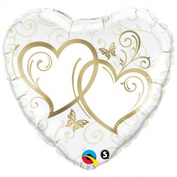 Entwined Hearts Foil Balloon | 18"