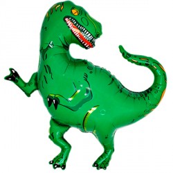 Green T-Rex Dinosaur Foil Balloon | 36" P35