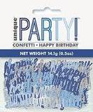 Blue Happy Birthday Confetti