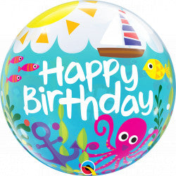 Bubble Message Birthday Maritime Fun Balloon | 22"