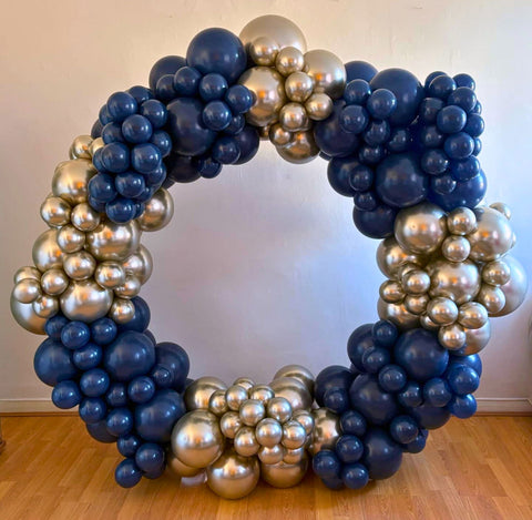 1.8 Metre Navy & Gold Hoop