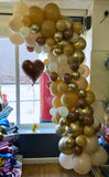 Organic Garland - Deco Neutrals & Chrome Gold