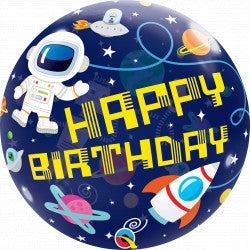 Bubble Message Birthday Outer Space Balloon | 22"