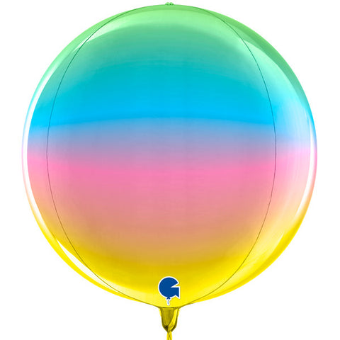Rainbow Ombre Orbz Balloon | 15"