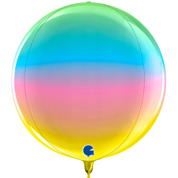 Rainbow Ombre Orbz Balloon 15 Talking Balloons