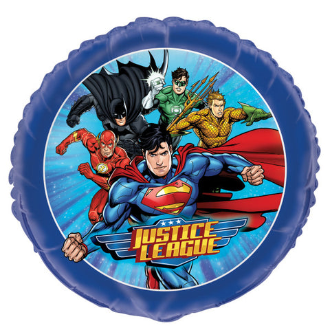 Foil Round Justice League Birthday Balloon | 18"