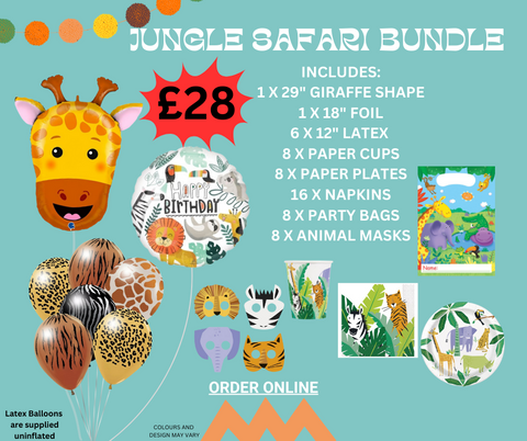 Jungle Safari Theme Party Bundle