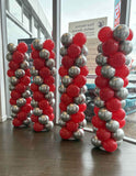 6ft Spiral Pillar Chrome