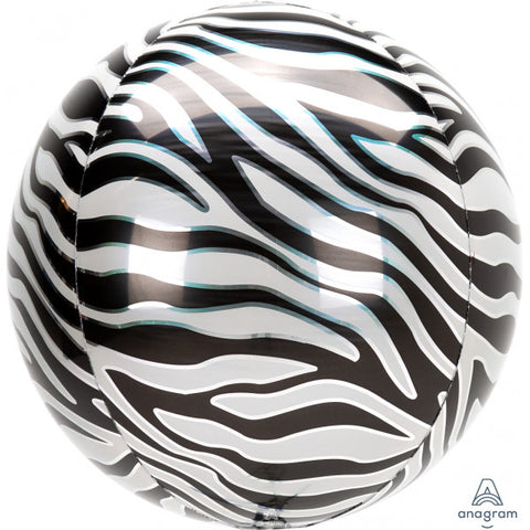 Zebra Print Orbz Balloon | 15"