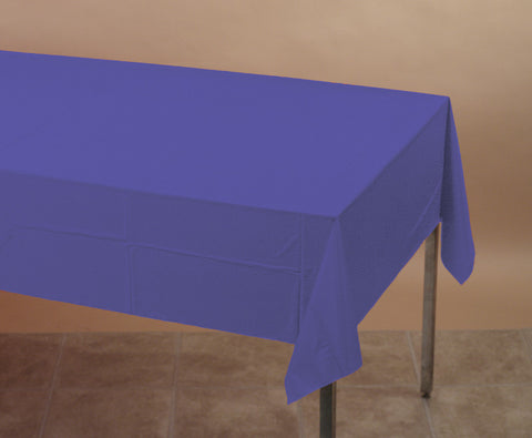 Purple Plastic Table Cover | 54"x108"