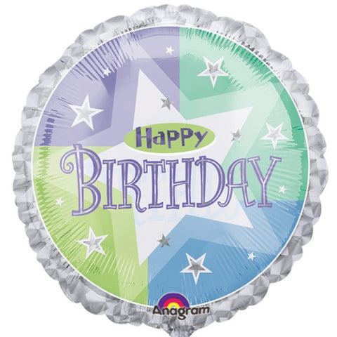 Foil Round Shimmer Birthday Balloon | 18"