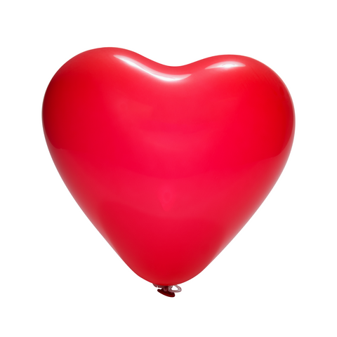 Latex Heart Red Balloons | 12"