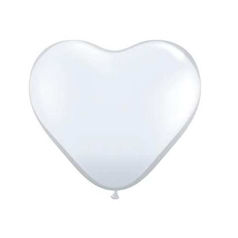 Latex Heart Clear Balloons | 12"