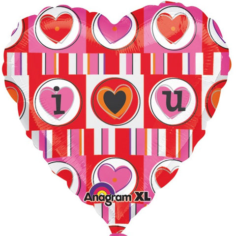 Foil Heart I love you Balloons