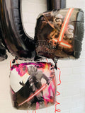 2 x 26" Black Numbers, Personalisation and  2 x 18" Star Wars Foil Bunch