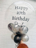 1 x Deluxe Personalised Stuffed Clear Balloon