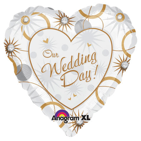 Our Wedding Day Foil Balloon | 18" | S40