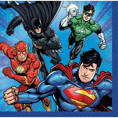 Justice League Napkins | Pack of 16