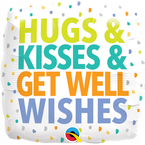 Hugs, Kisses & Get Well Wishes | 18" Foil