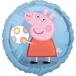 Foil Round Peppa Pig Balloon | 18"