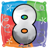 Multiple Designs - Foil Shape Standard Number Balloons | 18"