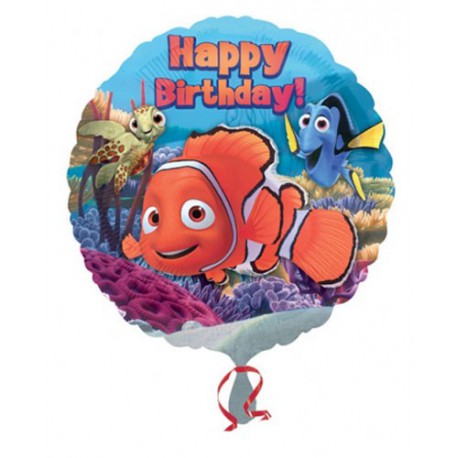 Foil Round Disney Birthday Nemo & Friends Balloon | 18"