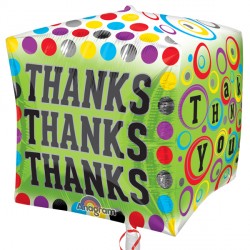 Cubez Polka Dotty Thanks Balloon | 15"