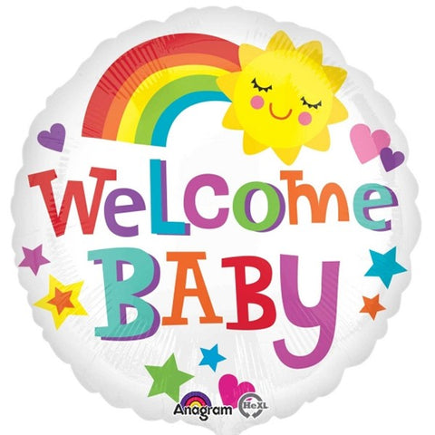 Welcome Baby Rainbow Foil Balloon | 18"