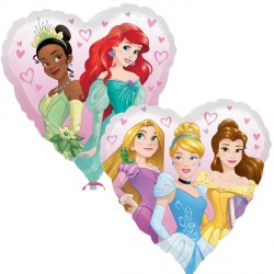 Foil Heart Disney Princesses Balloon | 18"