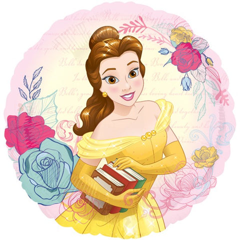 Foil Round Disney Princess Belle Birthday Balloon | 18"