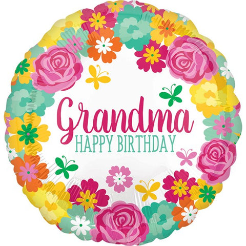 Grandma Happy Birthday  | 18" Foil