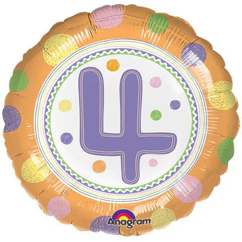 4th Birthday 'Spot On' Foil Balloon | 18"