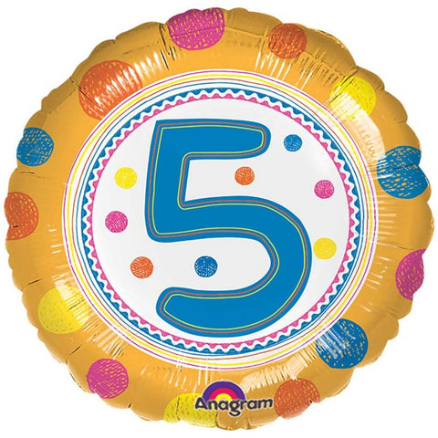 5th Birthday 'Spot On' Foil Balloon | 18"