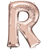 Foil Letters Metallic Rose Gold Balloons | 34"